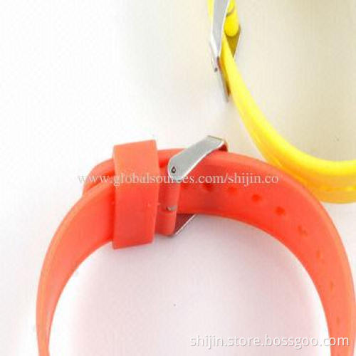 Good-quality silicone watches for children, colorful plastic